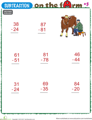 Subtraction on the Farm #3