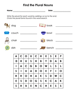 Find the Plural Nouns