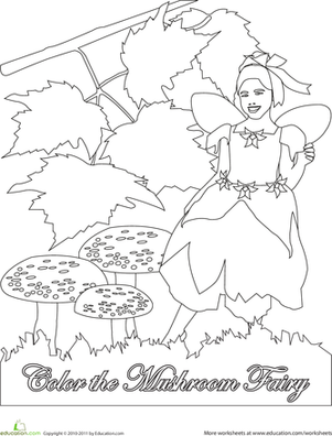 Color the Mushroom Fairy