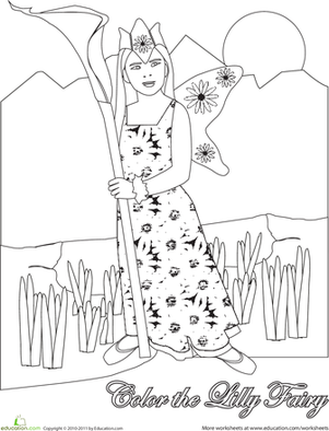 Color the Lily Fairy
