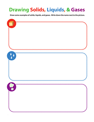Matter Mixup: Drawing Solids, Liquids, and Gases