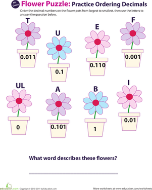 Decimal Dash: Practice Ordering Decimals #6