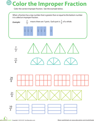 Introduction to Improper Fractions #2