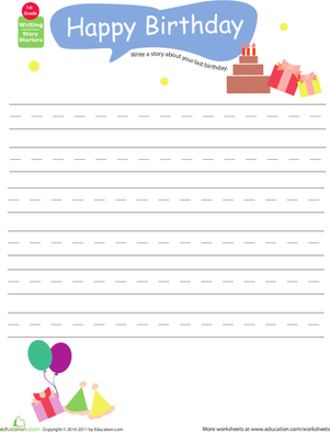 Write about Your Last Birthday