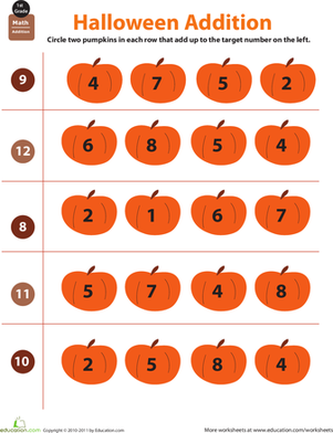 Holiday Math: Halloween Addition