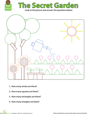 Shapes in Pictures: Secret Garden