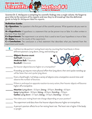 Sorting Out the Scientific Method #1