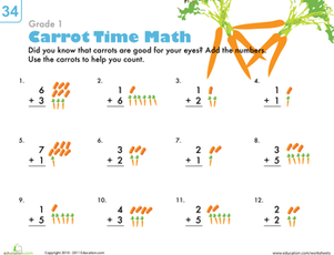Count 'Em Up: Carrot Addition