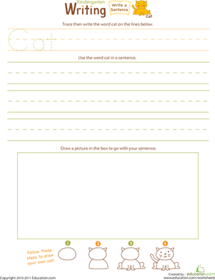 Jump Into Writing: Write a 'Cat' Sentence