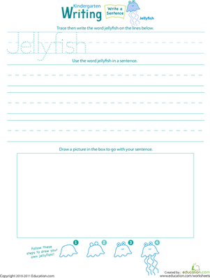 Jump Into Writing: Write a "Jellyfish" Sentence