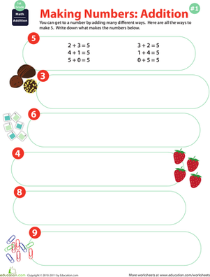 Making Numbers: Addition #1