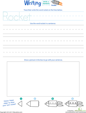 Jump Into Writing: Write a "Rocket" Sentence