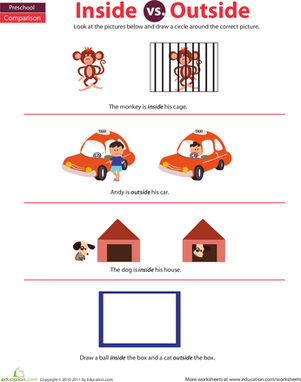 Preschool Math: Inside and Outside