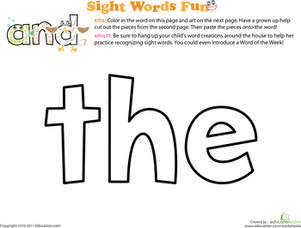 Sight Word: The