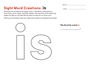 Spruce Up the Sight Word: Is