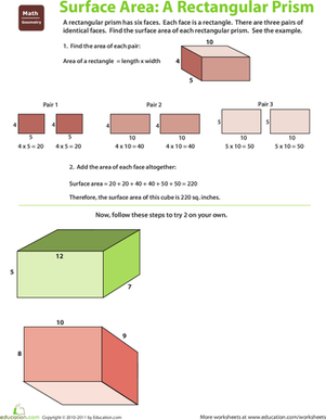 Find the Surface Area: Rectangular Prism