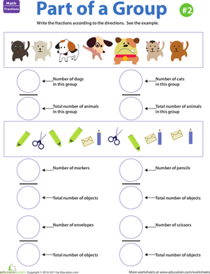 Fraction Practice: Part of a Group #2