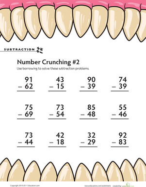 Subtraction Number Crunching #2