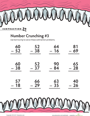 Subtraction Number Crunching #3