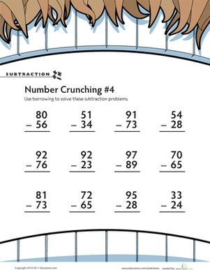 Subtraction Number Crunching #4
