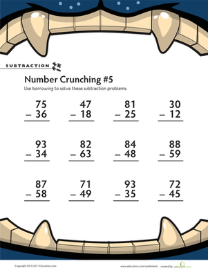 Subtraction Number Crunching #5