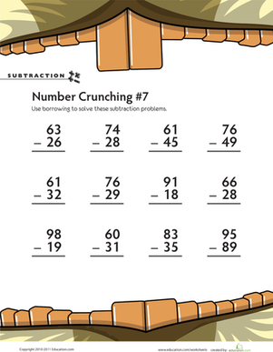Subtraction Number Crunching #7
