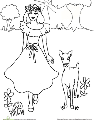 Color the Pretty Princess: 5