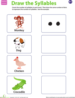 Learning Syllables: Animals
