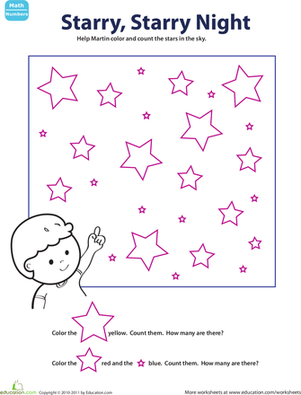 Color & Count: Starry Night