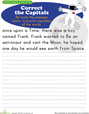 Capitalization Practice: Space Age