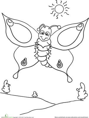 Color the Butterfly