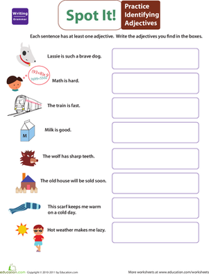 Get into Grammar: Identify Adjectives