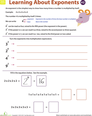 Exponents Expressions