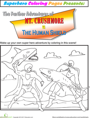 Color the Super Hero Battle