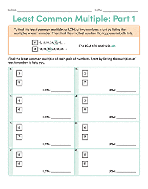 Least Common Multiple: Part 1