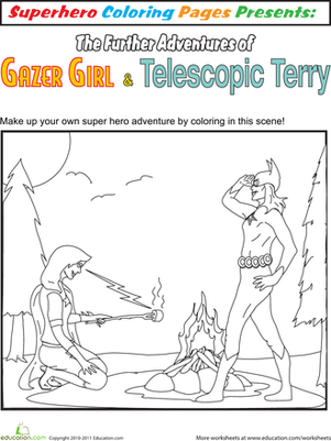 Color the Superhero Adventure #4