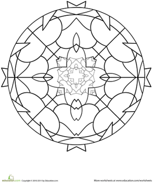 Color a Mandala Design