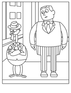 Color the Undercover Turkey