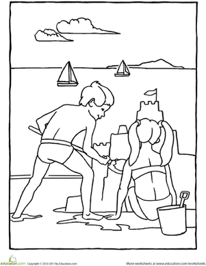 Color the Sandcastle