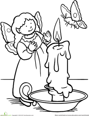 Color the Moth Fairy