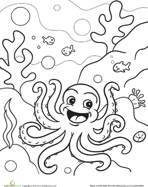 Octopus Coloring Page