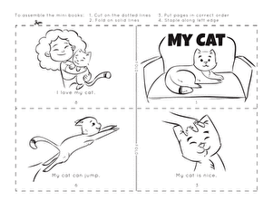 Make a Mini Story Book: My Cat