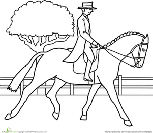 Color the Fancy Equestrian