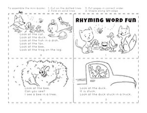 Make a Mini Story Book: Rhyming Fun