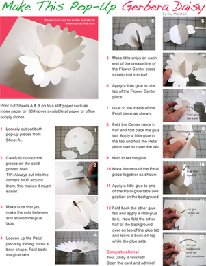 Make a Gerbera Daisy Paper Pop-Up