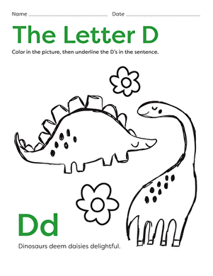 D is for Dinosaur!
