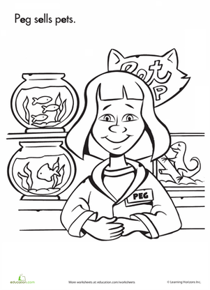Color Peg at the Pet Store