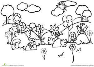 Field Coloring Page