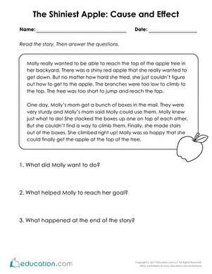 The Shiniest Apple: Cause & Effect