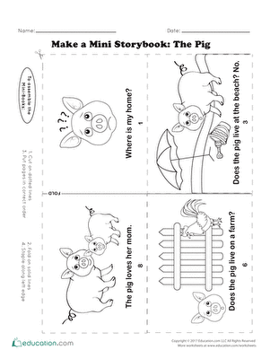 Make a Mini Storybook: The Pig